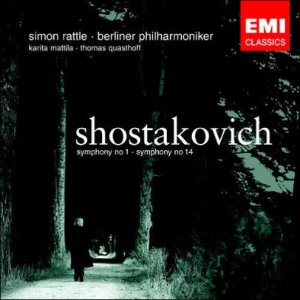 Simon Rattle / Shostakovich : Symphony No.1, No.14 (2CD)