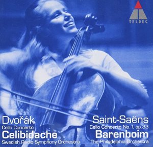 Jacqueline Du Pre / Dvorak, Saint-Saens: Cello Concertos / Jacquline Du Pre, Sergiu Celibidache (미개봉)