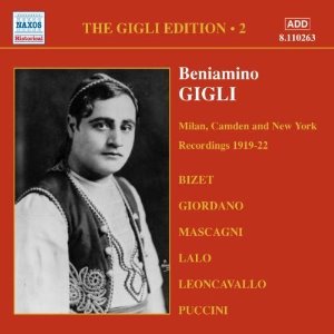 Beniamino Gigli / Gigli Edition, Vol. 2 - Milan, Camden and New York Recordings