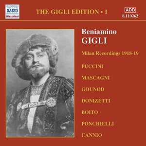 Beniamino Gigli / Gigli Edition, Vol.1 - Milan Recordings