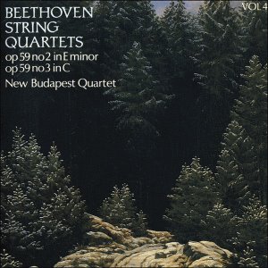 New Budapest Quartet / Beethoven: String Quartets: Op 59 No 2 In E Minor - Op 59 No 3 In C