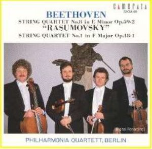Philharmonia Quartett Berlin / Beethoven: String Quartet Nos. 8 (&quot;Rasumovsky&quot;) &amp; 1, Opp. 59/2 &amp; 18/1