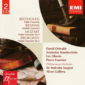 David Oistrakh, Pierre Fournier / Beethoven, Brahms, Mozart, Prokofiev: Plays Violin Concertos (2CD)