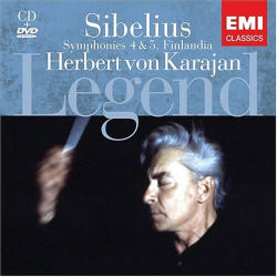Herbert Von Karajan / Sibelius: Symphony No.4 Op.63, No.5 Op.82 (CD+DVD, 홍보용)