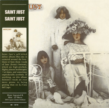 Saint Just / Saint Just (LP MINIATURE)