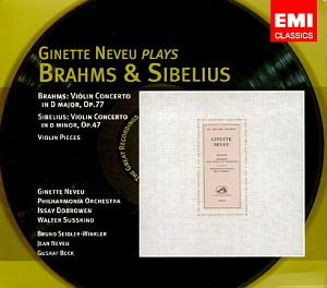Ginette Neveu / 이 한 장의 역사적 명반 - 브람스 &amp; 시벨리우스: 바이올린 협주곡 (2CD)