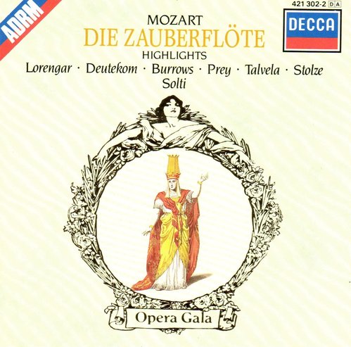 Lorengar, Deutekom, Burrows, Prey, Talvela, Stolze, Solti / Mozart: Die Zauberflote - Highlights 
