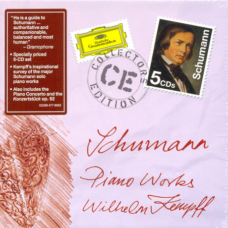Wilhelm Kempff / Schumann : Piano Works (5CD, BOX SET, 미개봉)