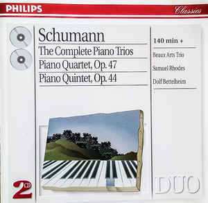 Beaux Arts Trio / Dolf Bettelheim / Samuel Rhodes / Schumann : Piano Quintet Op.44, Piano Quartet Op.47, Piano Trios Nos.1-3 (2CD)