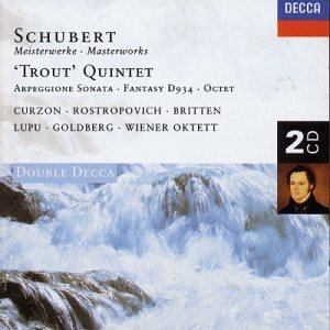 Clifford Curzon / Mstislav Rostropovich / Benjamin Britten / Szymon Goldberg / Radu Lupu / Schubert : Piano Quintet, `The Trout` D.667, Arpeggione Sonata D.821, Fantasy D.934, Octet D.803 (2CD)