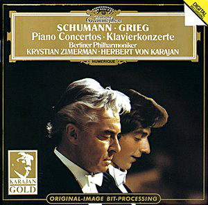Krystian Zimerman &amp; Herbert von Karajan / Schumann, Grieg : Piano Concertos (미개봉)