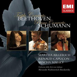Martha Argerich, Renaud Capucon, Mischa Maisky / Beethoven: Triple Concerto Op.56, Schumann: Piano Concerto Op.54