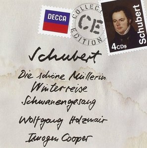 Imogen Cooper, Wolfgang Holzmair / Schubert : Song Cycles (4CD, BOX SET, 미개봉)