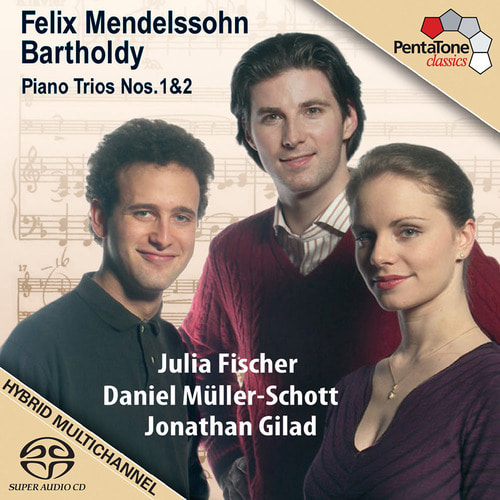 Julia Fischer / Daniel Muller-Schott / Jonathan Gilad / Mendelssohn: Piano Trios No.1 &amp; No.2 (SACD Hybrid, 미개봉)