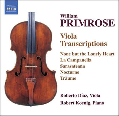 Roberto Diaz / Primrose : Viola Transcriptions (미개봉)
