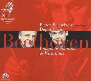 Pieter Wispelwey, Dejan Lazic / Beethoven : Complete Cello Sonatas No.1-5, Variations Op.66, Woo45 (2SACD Hybrid, DIGI-PAK, 미개봉)