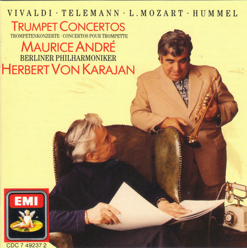Maurice Andre, Herbert Von Karajan / Vivaldi, Telemann, Mozart, Hummel: &amp;#8206;Trumpet Concertos 