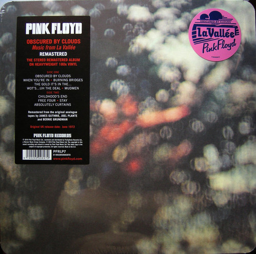 [LP] Pink Floyd / Obscured By Clouds (2016 Reissue, 180g, 미개봉)  