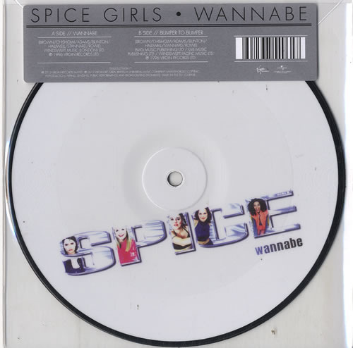 [LP] Spice Girls / Wannabe (Limited 7&quot; Picture Disc) (미개봉)
