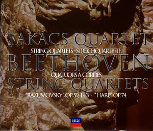 Takacs Quartet / Beethoven: Middle String Quartets Op.59/1-3, Op.74 (2CD, 미개봉)