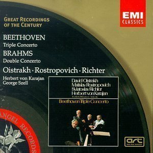 David Oistrakh / Mstislav Rostropovich / Sviatoslav Richter / Beethoven : Triple Concerto Op.56, Brahms : Double Concerto Op.102 (미개봉)