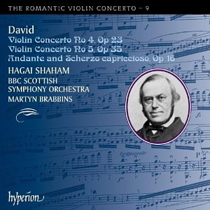 Hagai Shaham / Martyn Brabbins / David: Violin Concertos 4 &amp; 5, Andante and Scherzo Capriccioso (미개봉)