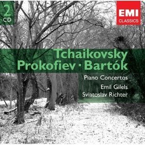 Emil Gilels / Sviatoslav Richter / Lorin Maazel / Tchaikovsky, Prokofiev, Bartok: Piano Concertos (2CD)
