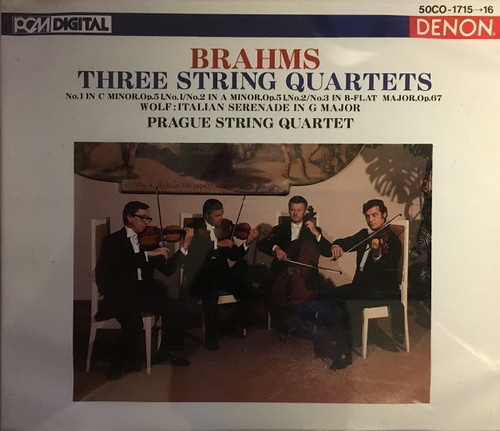 Prague Strings Quartet / Brahms: The Complete String Quartets, Wolf: Italian Serenade (2CD)