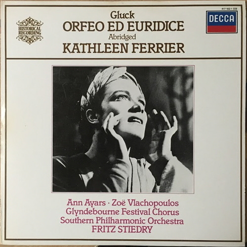[LP] Gluck - Kathleen Ferrier - Ann Ayars - Zoe Vlachopoulos - Glyndebourne Festival Chorus - Fritz Stiedry / Orfeo Ed Euridice ( Abridged Version)