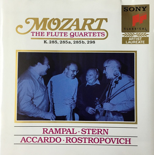Rampal, Stern, Accardo, Rostropovich / Mozart: The Flute Quartets - K. 285, 285 a, 285 b, 298