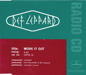 Def Leppard / Work It Out (홍보용)