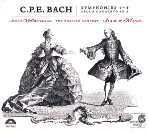 Andrew Manze / C.P.E.Bach : Symphony, Cello Concerto (DIGI-PAK)