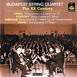 Budapest String Quartet / The XX Century (2CD)