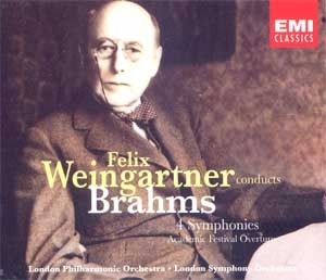 Felix Weingartner / Brahms: 4 Symphonies, Academic Festival Overture Op.80 (2CD) 