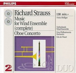 Heinz Holliger / Strauss: Music for Wind Ensemble, Oboe Concerto (2CD)