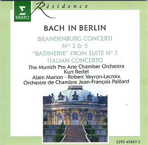 Kurt Redel, Alain Marion / Bach In Berlin - Brandenburg Concerti 2 &amp; 5 