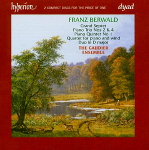Gaudier Ensemble, Susan Tomes / Berwald: Grand Septet, Piano Trio No.2 &amp; 4, Piano Quintet, Wind Quartet (2CD)