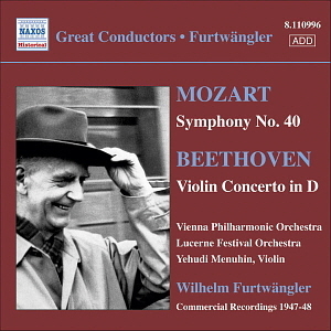 Wilhelm Furtwangler / Mozart: Symphony No.40 K.550, Beethoven: Violin Concerto Op.61