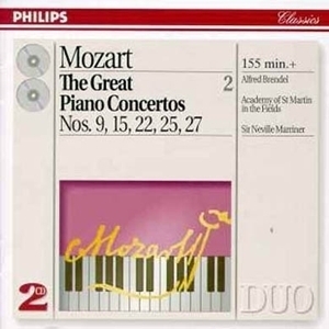 Alfred Brendel &amp; Neville Marriner / Mozart: The Great Piano Concertos Vol. 2 (2CD)