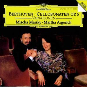Martha Argerich and Mischa Maisky / Beethoven: Cello Sonatas Nos. 1 &amp; 2, Opp. 5:1,2 