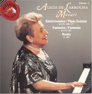 Alicia De Larrocha / Mozart : Piano Sonata No.1 K.279, No.2 K.280, No.14 K.457, Fantasy &amp; Rondo