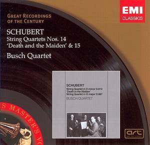 Busch Quartet / Schubert: String Quartet No.14, No.15 (미개봉)