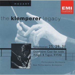 Otto Klemperer / Mozart: Symphonies Nos.25 K.183, No. 29 K.201, No.31 K.297 &#039;Paris&#039;