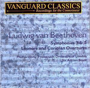 Adrian Boult / Beethoven: Symphony No.3 Op.55 &#039;Eroica&#039;, No.5 Op.67 (2CD)