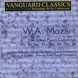 Alfred Brendel, Friderich Gulda, Denis Matthews / Mozart: The Great Piano Concertos No. 9, 17, 20, 24 (2CD)