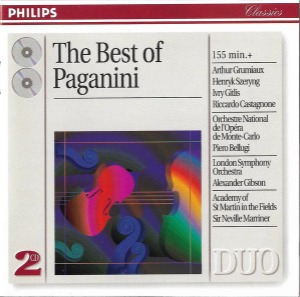 Arthur Grumiaux / Henryk Szeryng / Ivry Gitlis / Riccardo Castagnone / Tasso Janopoulo / Best Of Paganini (2CD)