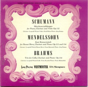 Leopold Wlach, Franz Kwarda / Schumann, Mendelssoh, Brahms, Clarinet Collection