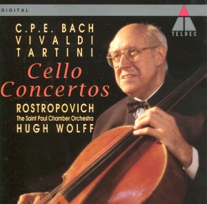 Hugh Wolff, Mstislav Rostropovich / Bach, Vivaldi, Tartini : Cello Concertos