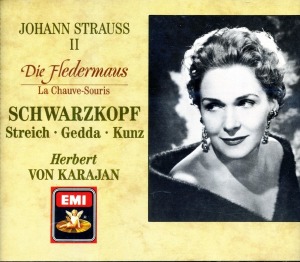 Herbert von Karajan, Elisabeth Schwarzkopf / Strauss II: Die Fledermaus = La Chauve-Souris (2CD)