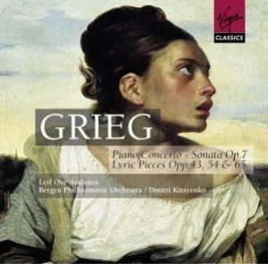 Leif Ove Andsnes &amp; Dmitri Kitajenko / Grieg: Piano Concerto Op.16, Piano Sonata Op.7, Lyric Pieces Op.43 (2CD)